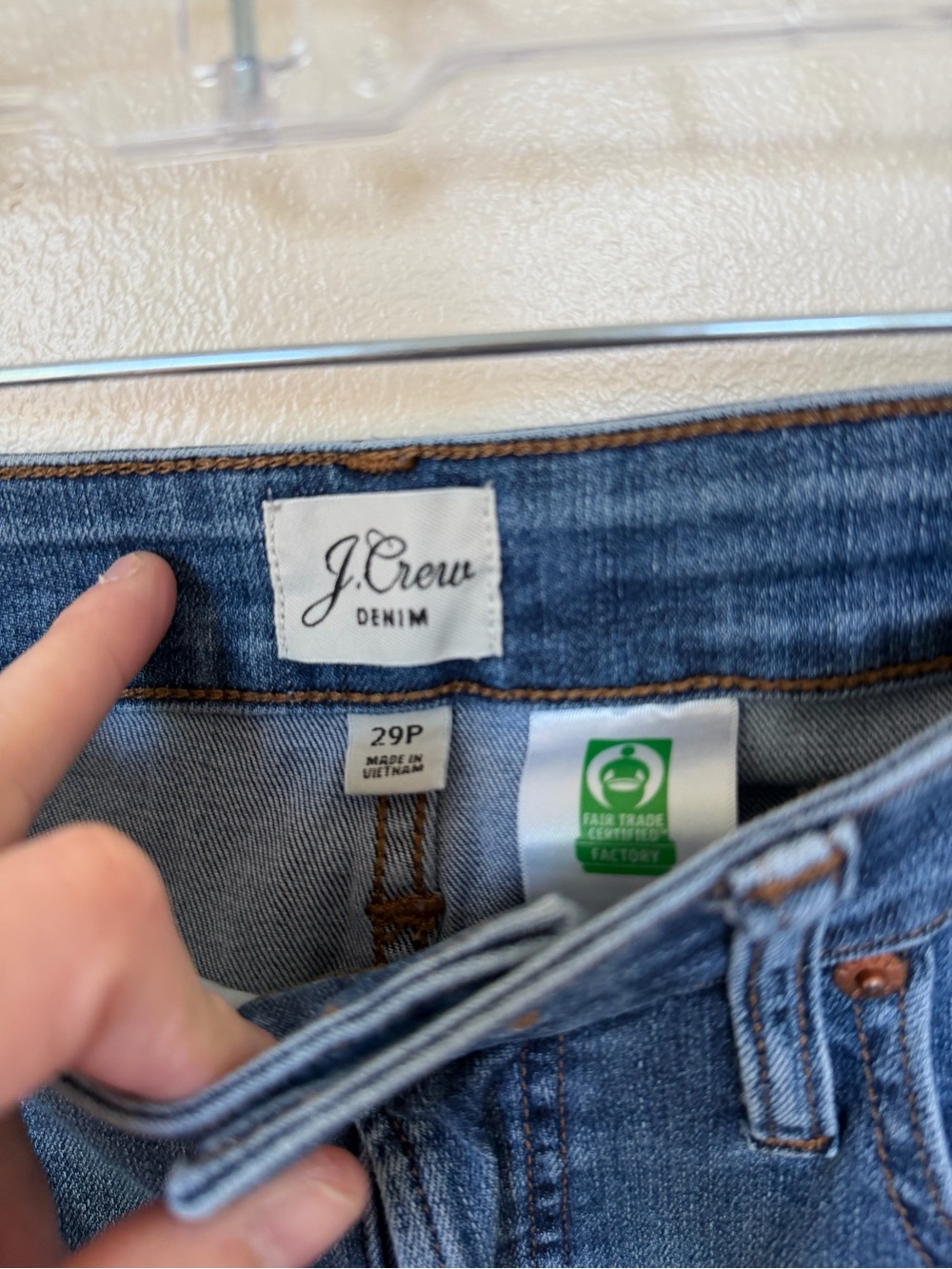 J. CREW Curvy Vintage Straight Light Wash Denim Jean - Picture 3 of 5